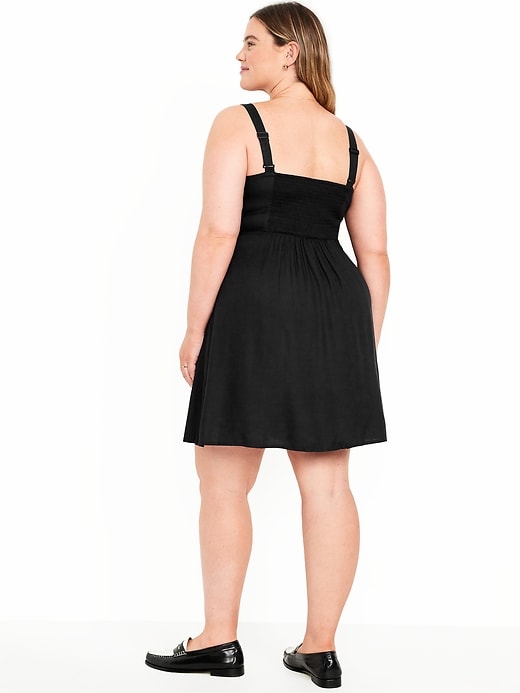 Image number 7 showing, Fit &amp; Flare Crepe Mini Dress