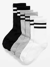 Image number 1 showing, Striped Tube Socks 3-Pack for Boys