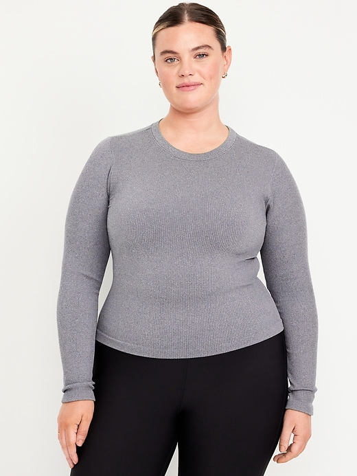 Image number 7 showing, Fitted Seamless Ribbed T-Shirt