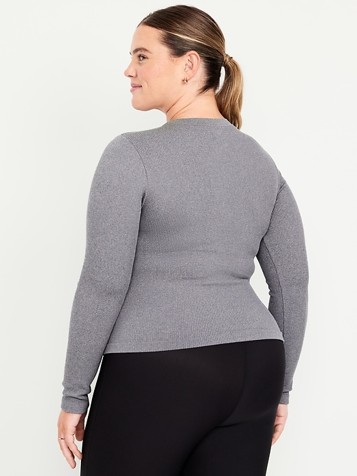 Image number 8 showing, Fitted Seamless Ribbed T-Shirt