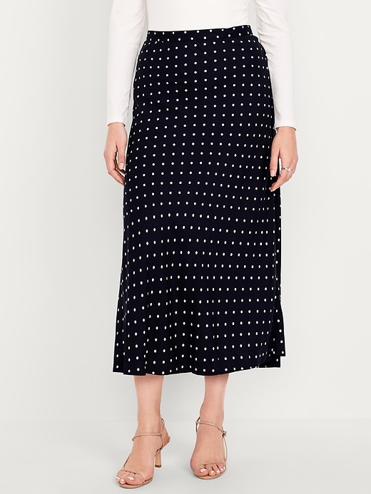 Image number 5 showing, Crepe A-Line Midi Skirt