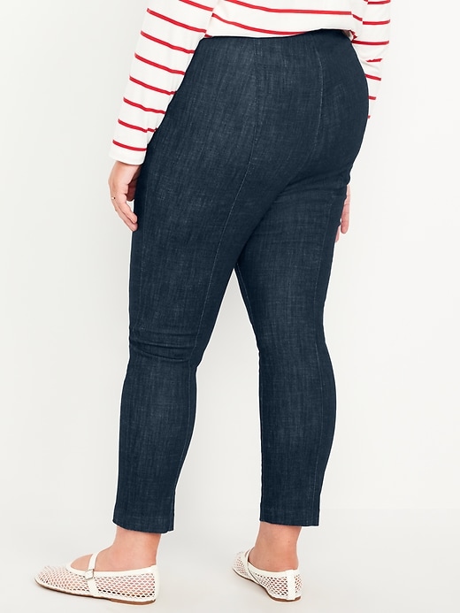 Image number 7 showing, Extra High-Waisted Polished Pixie Skinny Ankle Jeans