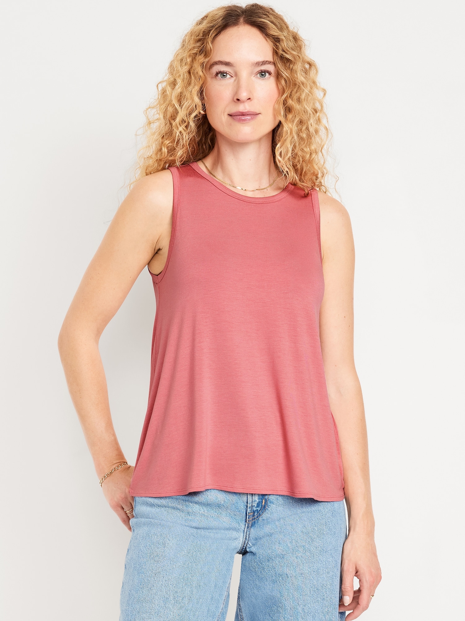 Luxe Sleeveless Top - Pink