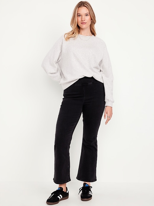 Image number 6 showing, High-Waisted Weekender Pull-On Crop Flare Jeans