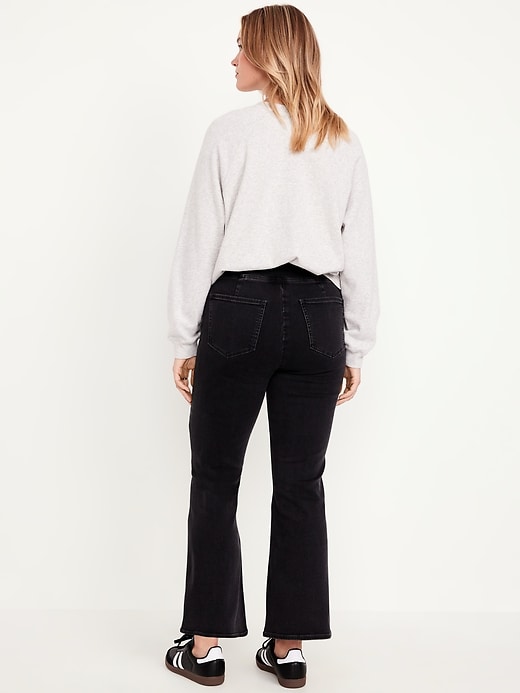 Image number 7 showing, High-Waisted Weekender Pull-On Crop Flare Jeans