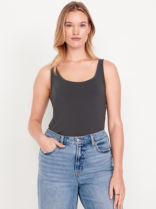 Image number 5 showing, First-Layer Scoop-Neck Tank Top