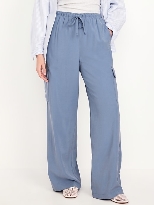 Image number 5 showing, Drapey Cargo Super Wide-Leg Pants