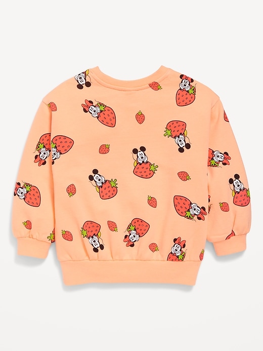 View large product image 2 of 2. Disney© Minnie Mouse Graphic Sweatshirt for Toddler Girls