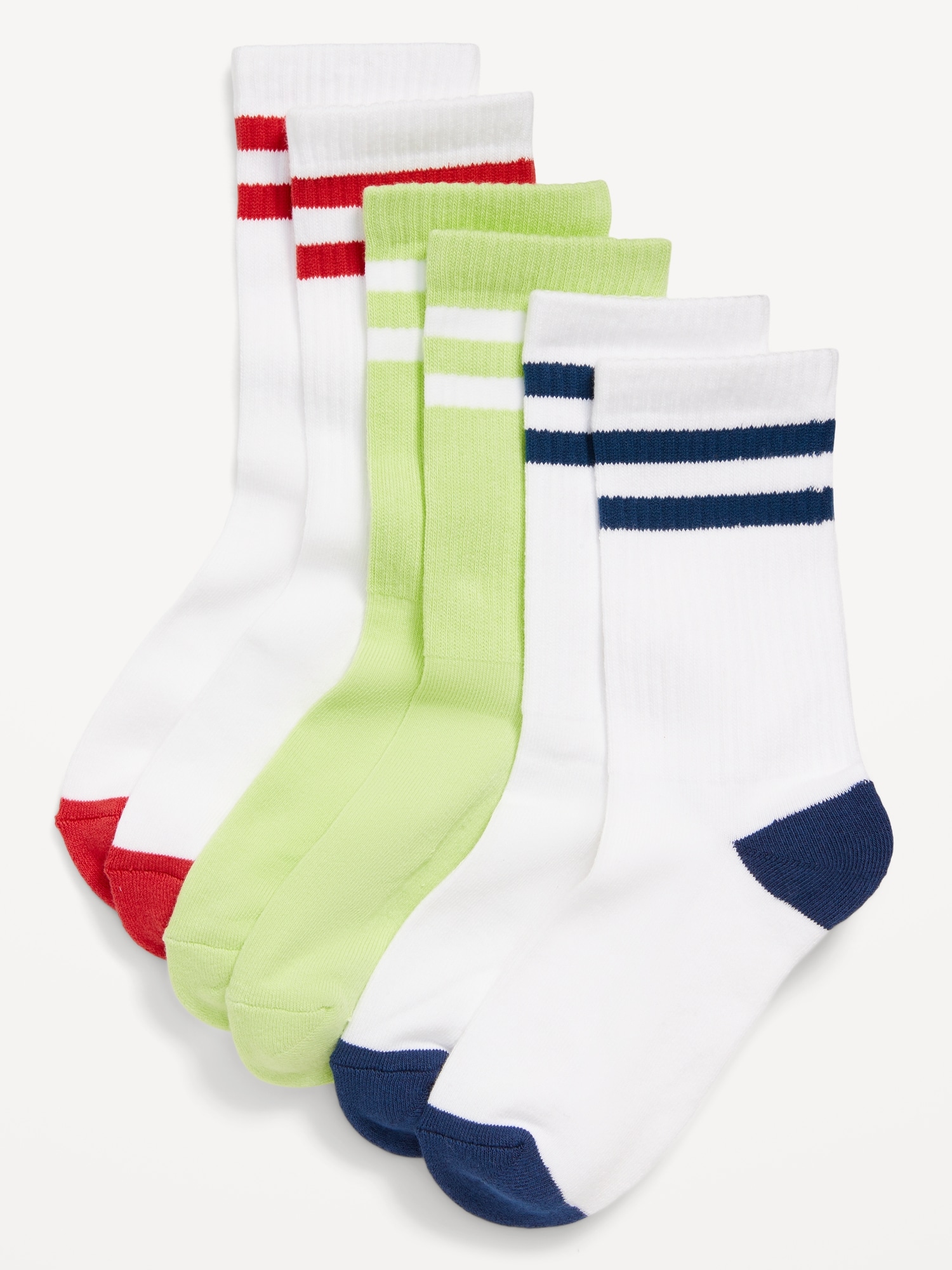 Striped Tube Socks 3-Pack for Boys