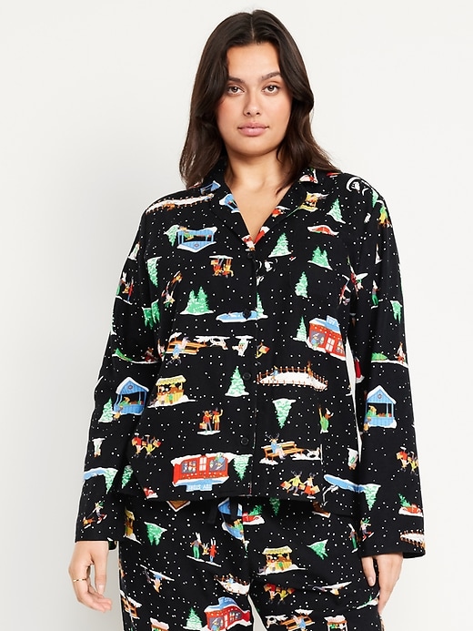 Image number 5 showing, Flannel Pajama Top