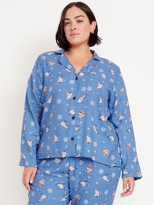 Image number 4 showing, Flannel Pajama Top