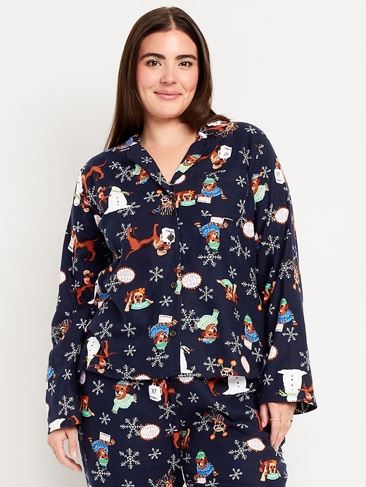 Image number 5 showing, Flannel Pajama Top