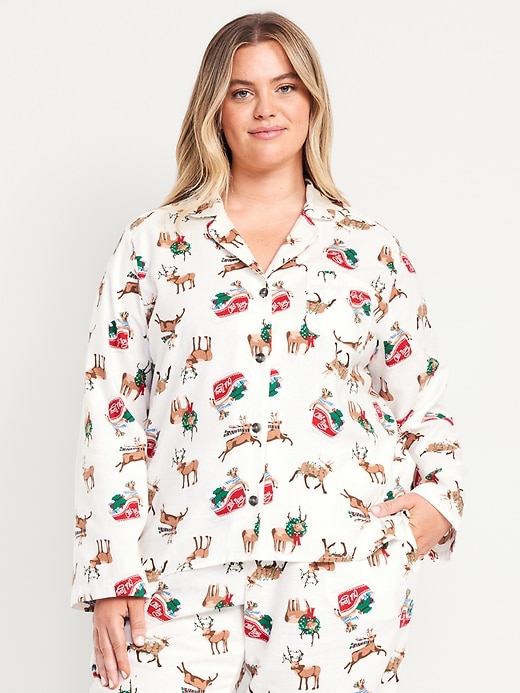 Image number 7 showing, Flannel Pajama Top