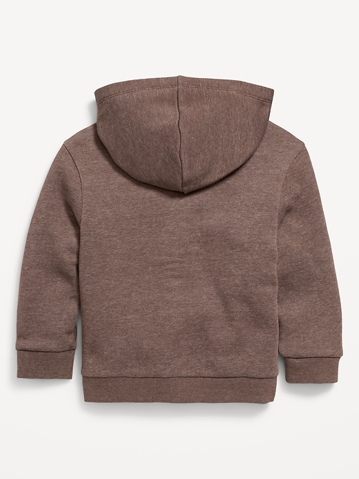 View large product image 2 of 2. Cozy-Knit Unisex Pocket Zip-Front Hoodie for Toddler