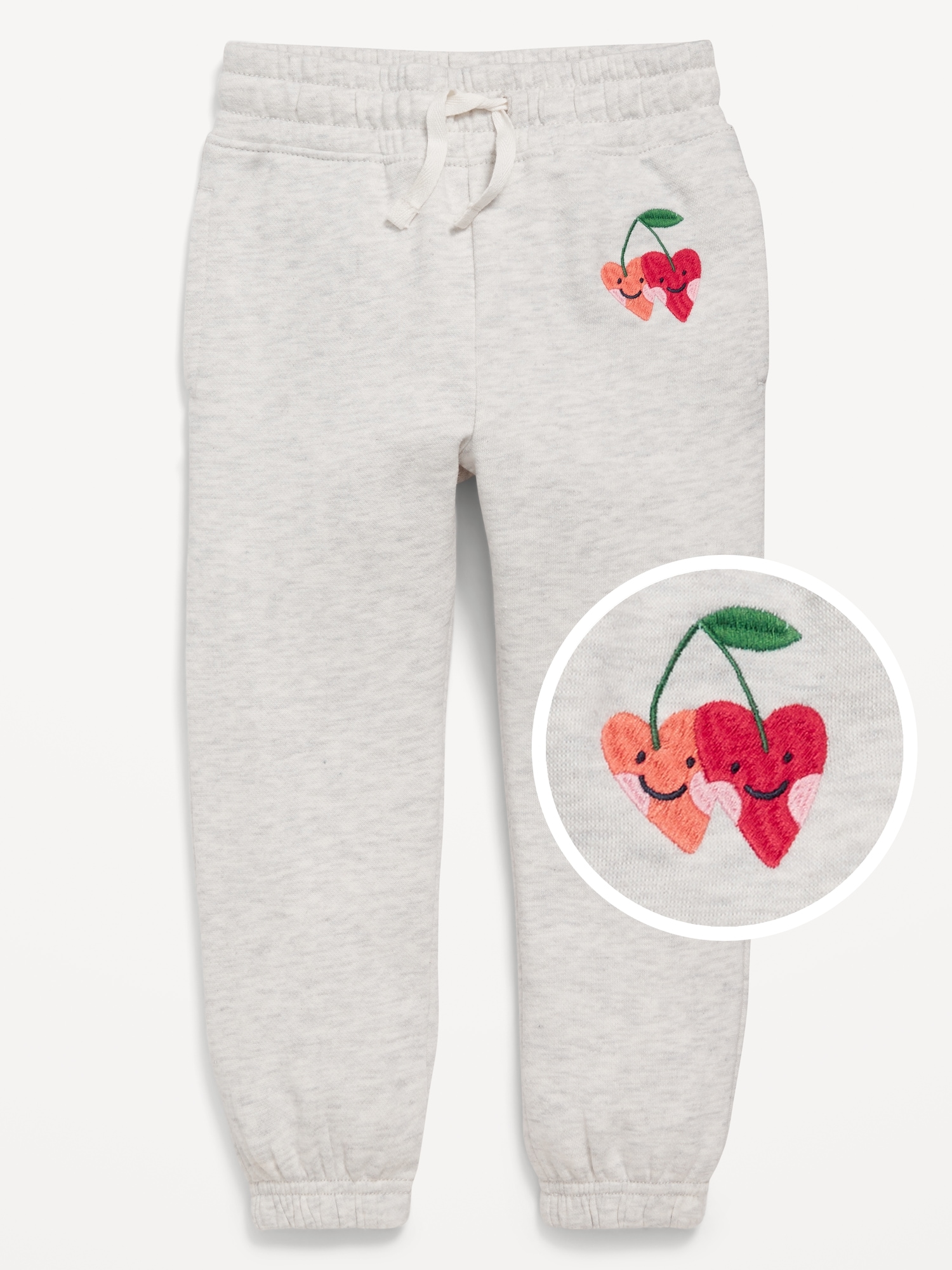 Printed Cinched-Hem Jogger Sweatpants for Toddler Girls