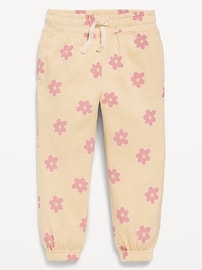 Image number 1 showing, Printed Cinched-Hem Jogger Sweatpants for Toddler Girls