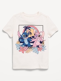 Image number 1 showing, Disney© Stitch & Angel Unisex Graphic T-Shirt for Toddler