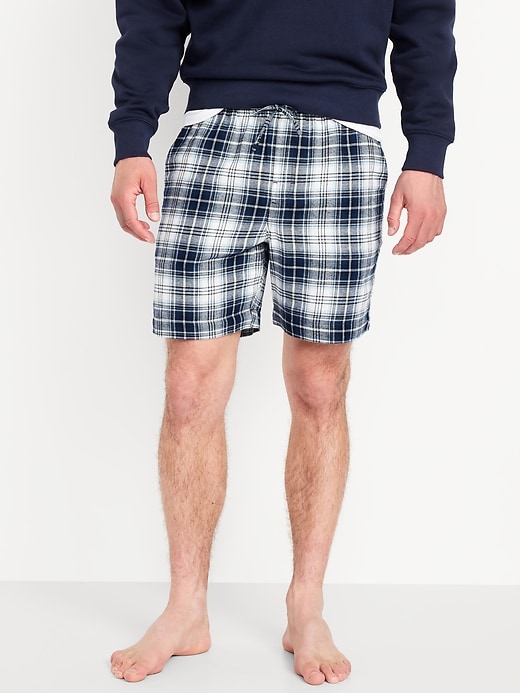 Image number 1 showing, Flannel Pajama Shorts for Men