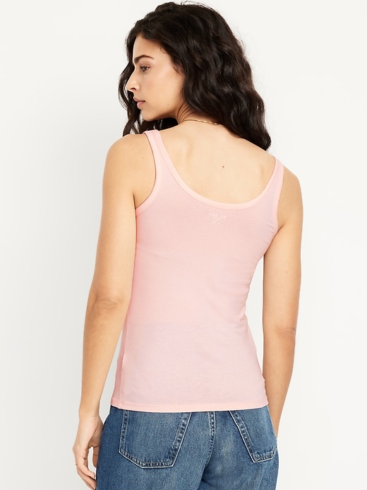 Image number 2 showing, First-Layer Scoop-Neck Tank Top