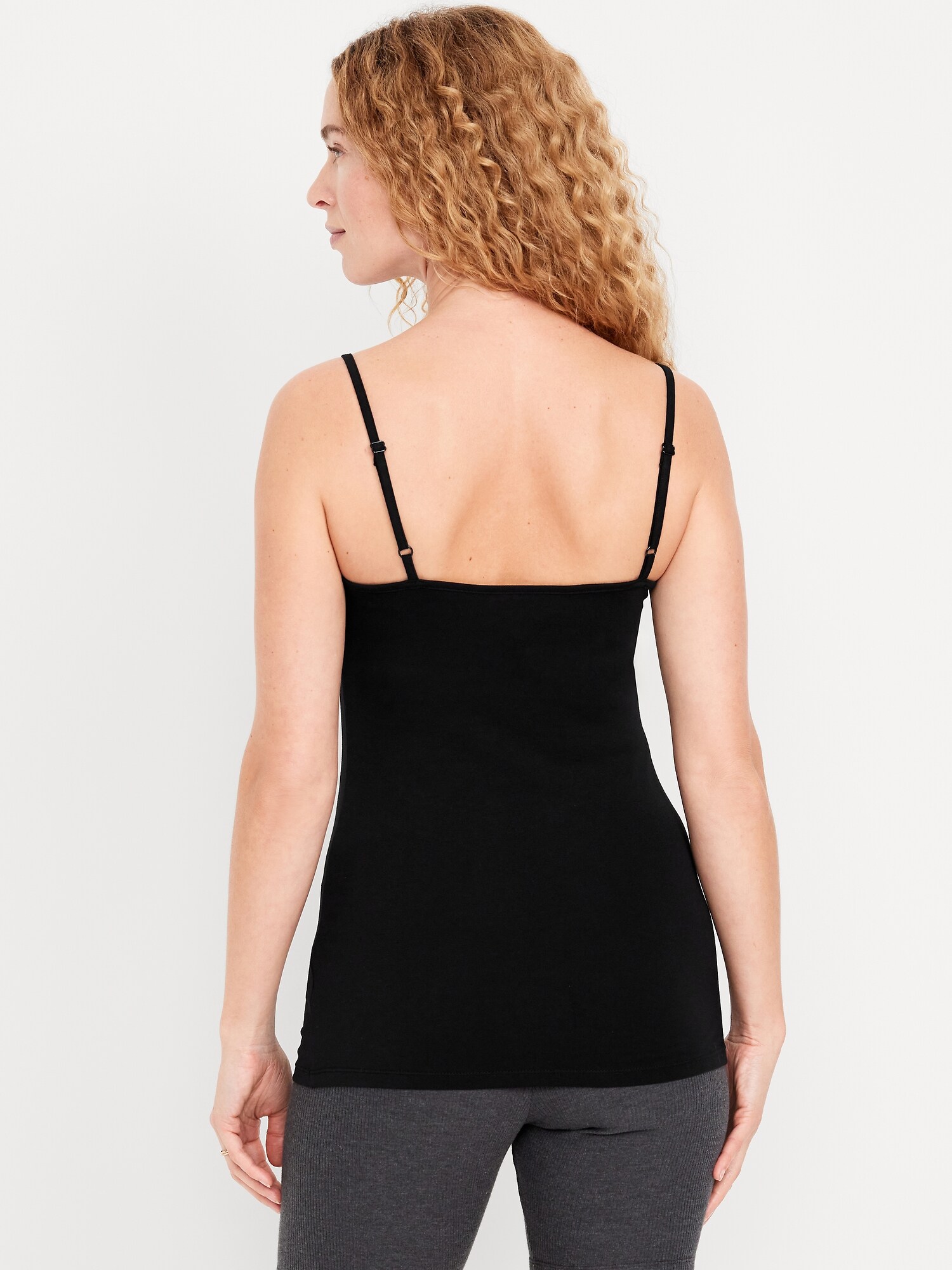 Женский топ Old Navy First-Layer Cami Tunic Tank Top, цвет: Чёрный — фото 2