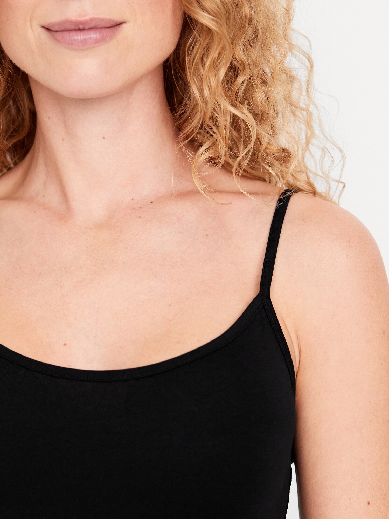 Женский топ Old Navy First-Layer Cami Tunic Tank Top, цвет: Чёрный — фото 3