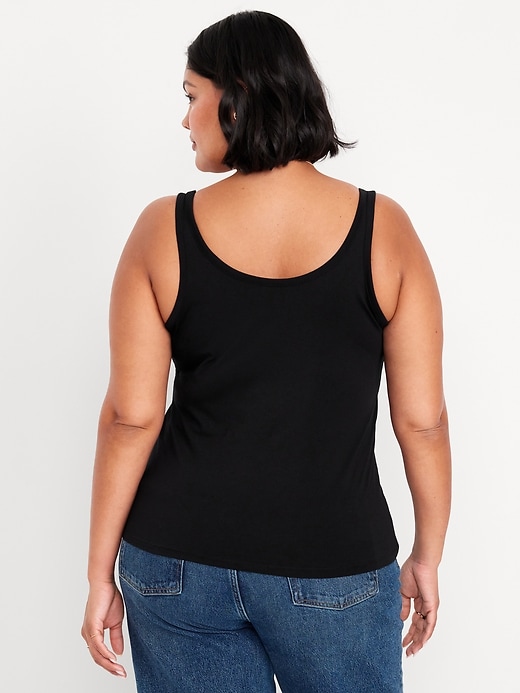 Image number 8 showing, First-Layer Scoop-Neck Tank Top