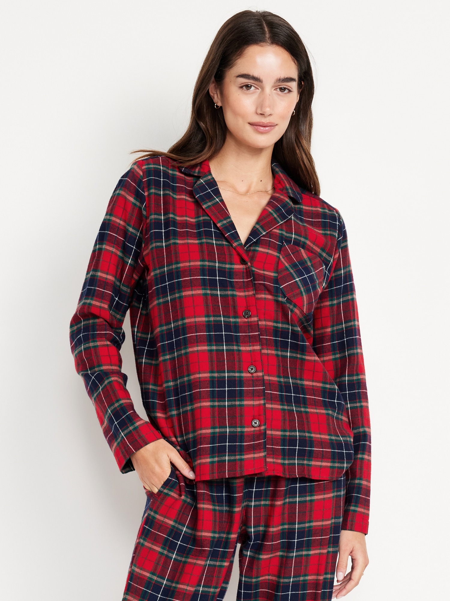 Flannel Pajama Shirt