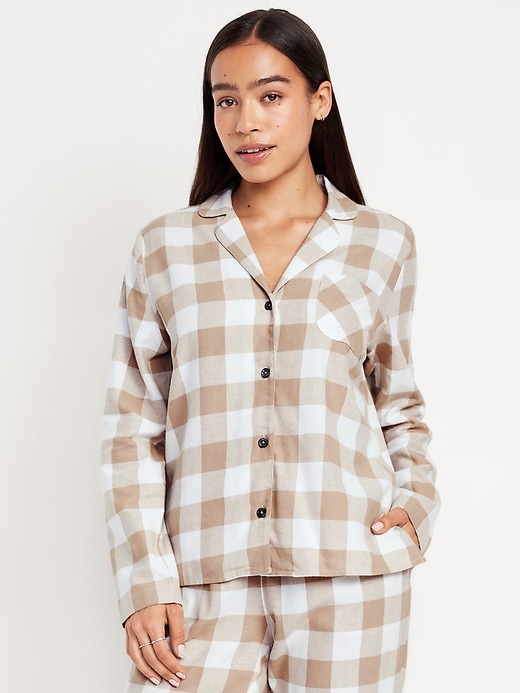 Image number 1 showing, Flannel Pajama Shirt