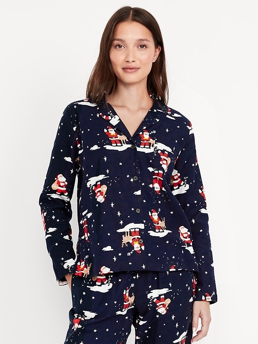 Image number 1 showing, Flannel Pajama Top