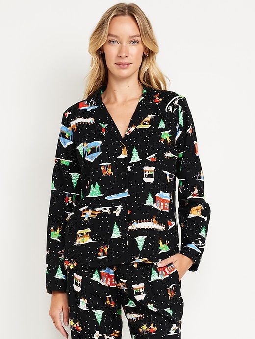 Image number 1 showing, Flannel Pajama Top