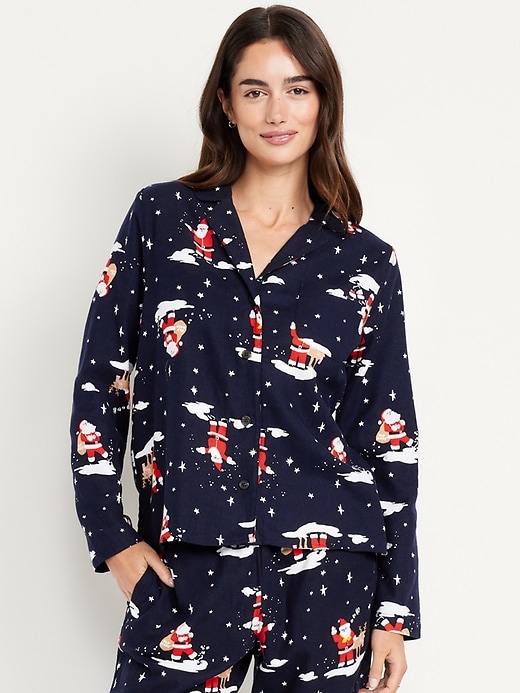 Image number 1 showing, Flannel Pajama Top