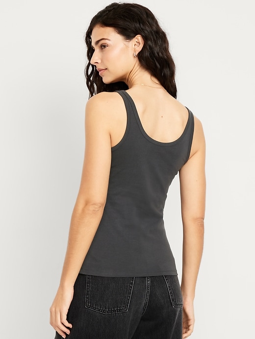 Image number 2 showing, First-Layer Scoop-Neck Tank Top