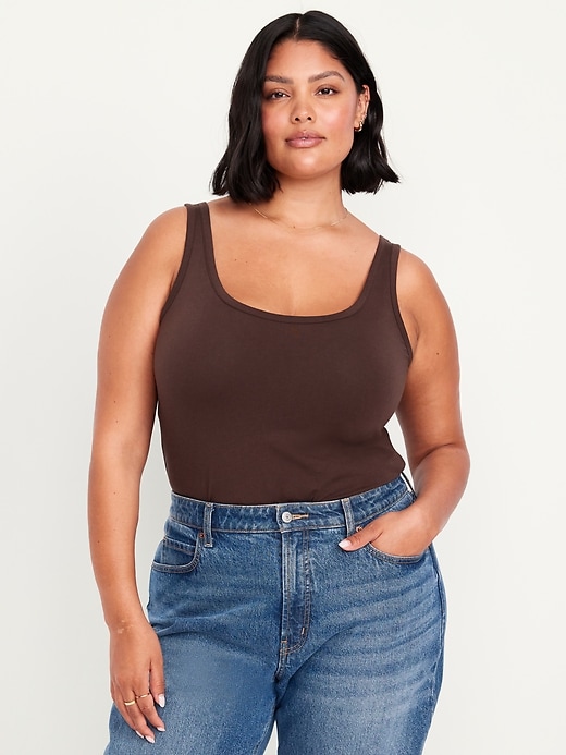 Image number 7 showing, First-Layer Scoop-Neck Tank Top