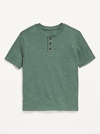 Image number 2 showing, Short-Sleeve Henley T-Shirt for Boys
