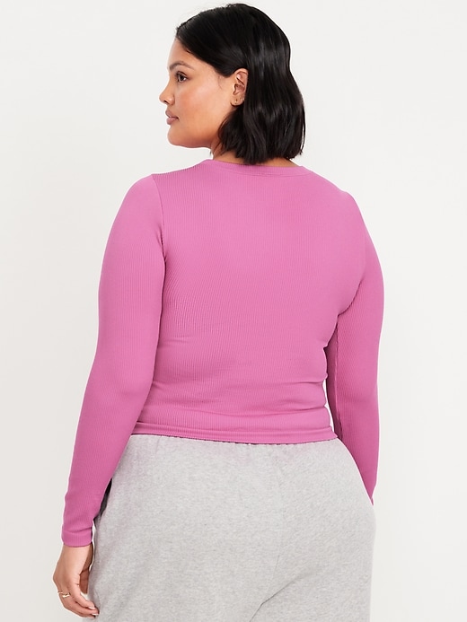 Image number 6 showing, Fitted Seamless Ribbed T-Shirt