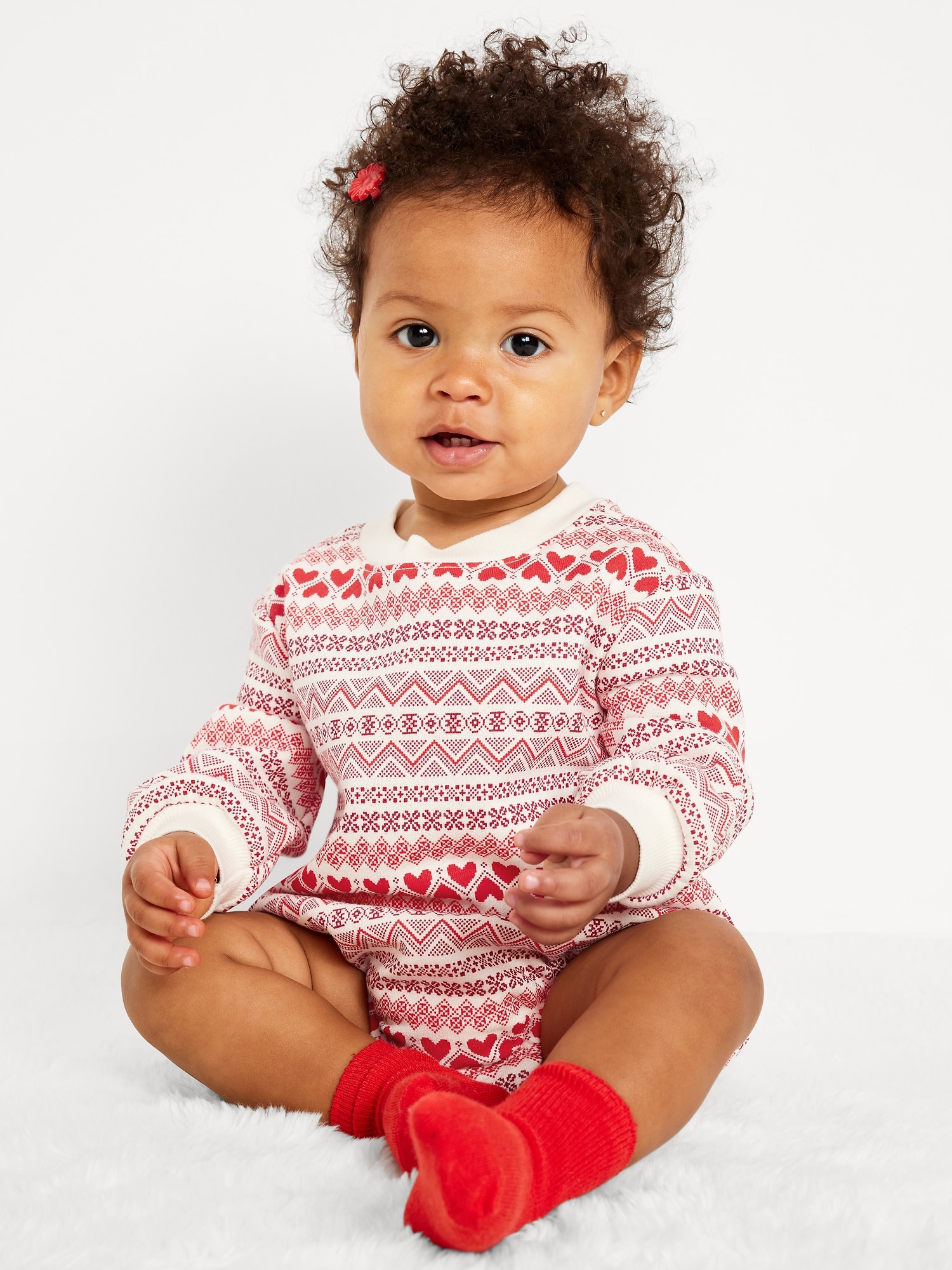 Printed Long-Sleeve One-Piece Romper for Baby | Old Navy