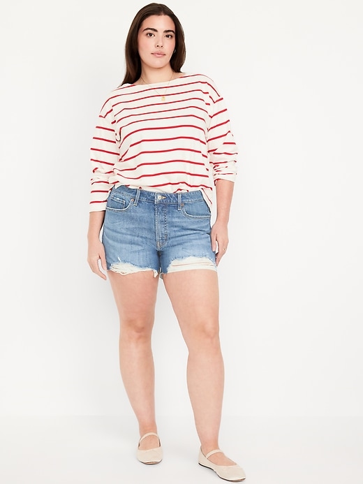 Image number 5 showing, High-Waisted OG Jean Cut-Off Shorts -- 3-inch inseam