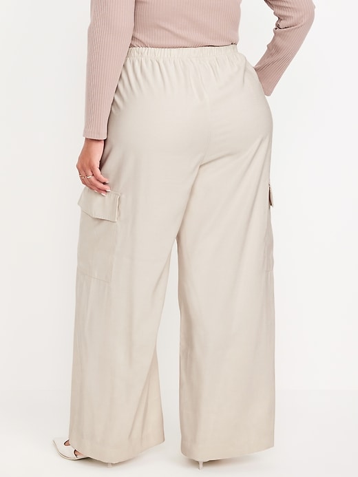 Image number 8 showing, Drapey Cargo Super Wide-Leg Pants