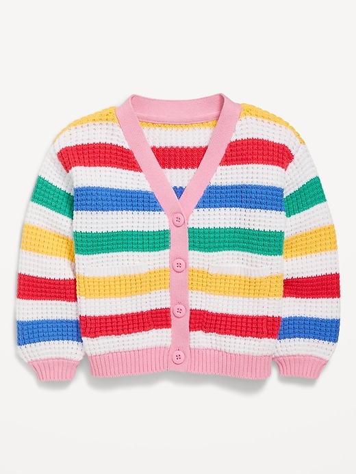 View large product image 1 of 1. Printed Button-Front Cardigan Sweater for Toddler &amp; Baby