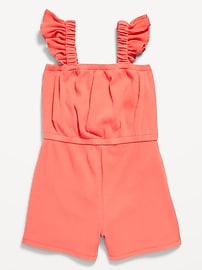 Image number 1 showing, Sleeveless Ribbed Romper for Toddler Girls