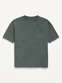 Image number 2 showing, Oversized Short-Sleeve Pocket T-Shirt for Boys