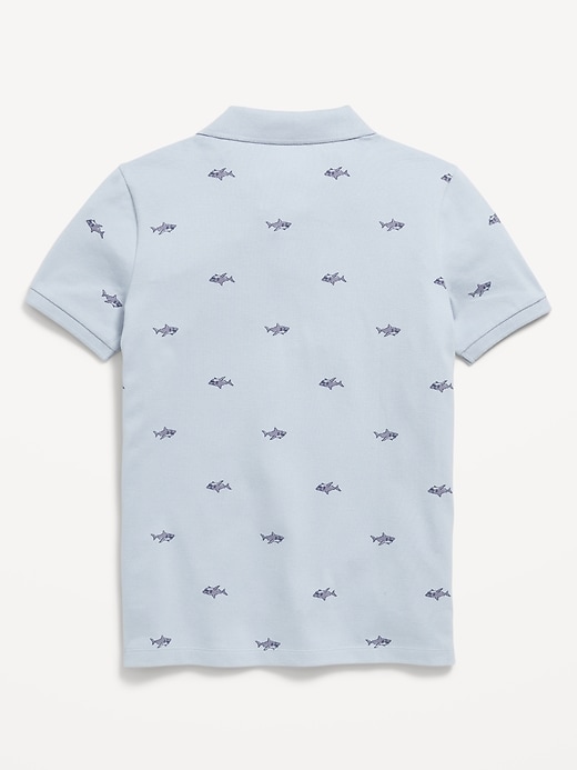 Image number 3 showing, Printed Pique Polo Shirt for Boys