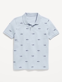 Image number 2 showing, Printed Pique Polo Shirt for Boys