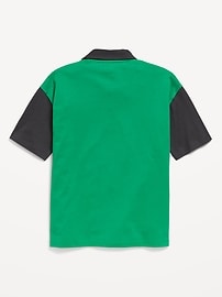 View large product image 3 of 3. Oversized Graphic Polo Shirt for Boys