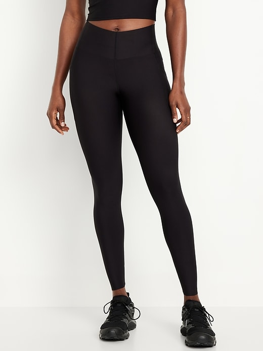 Image number 1 showing, High-Waisted PowerSoft Sculpt 7/8 Pocket Leggings