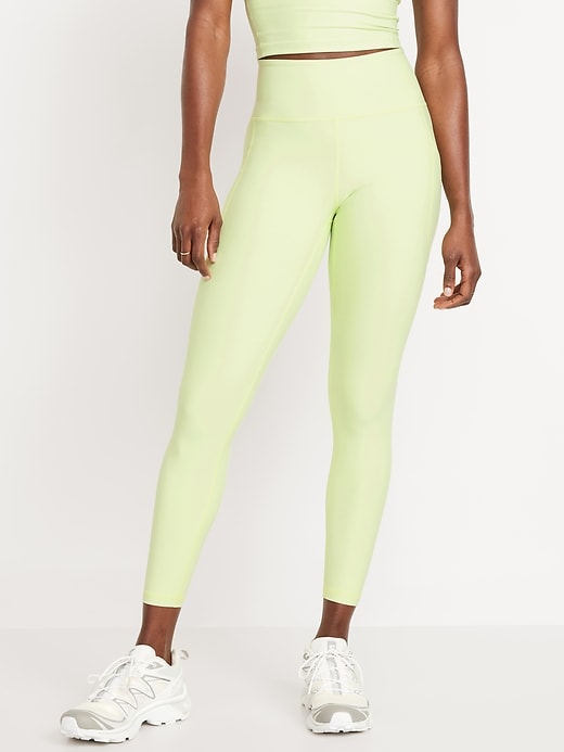 Image number 1 showing, High-Waisted PowerSoft 7/8 Leggings