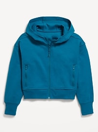 View large product image 3 of 4. Dynamic Fleece Zip-Front Performance Hoodie for Girls