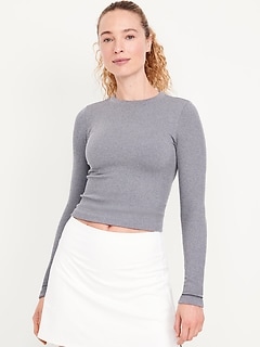 Exhale Seamless Fitted Rib T-Shirt