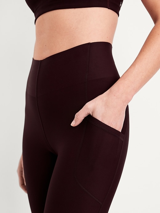 Image number 3 showing, High-Waisted PowerSoft Sculpt 7/8 Pocket Leggings