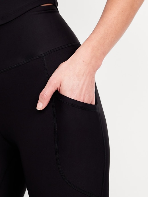 Image number 3 showing, High-Waisted PowerSoft Crop Pocket Leggings 23" inseam